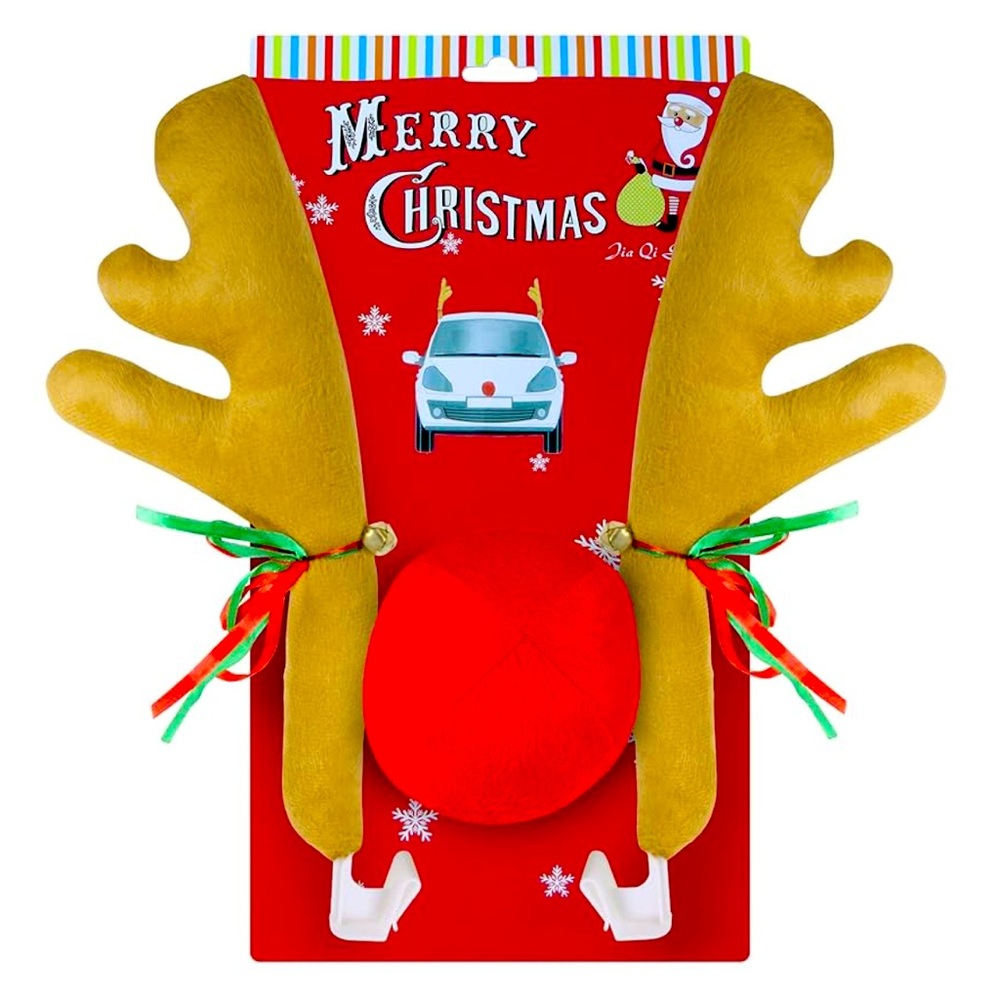 Reindeer Holiday Car Decoration Set," a festive accessory kit for vehicles,